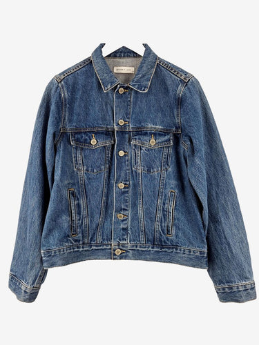Assembly Label Classic Mid Blue Oversized Denim Jacket Size 10