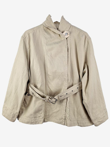 Isabel Marant Etoile Sand Prunille Belted Utilitarian Jacket Size S