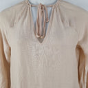Second-Hand - Arket Blush Voluminous Tiered Linen Maxi Dress Size S - SwapUp