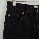 Second-Hand - NA-KD Black Wash Frayed Straight Denim Jeans Size 8 - SwapUp
