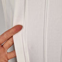Second-Hand - Morrison Wide Ribbed Crisp White Dress Size 14 - SwapUp