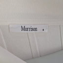 Second-Hand - Morrison Wide Ribbed Crisp White Dress Size 14 - SwapUp