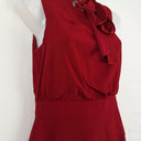 Second-Hand - Cue Ruby Red Neck Tie Mini Dress Size 8 - SwapUp