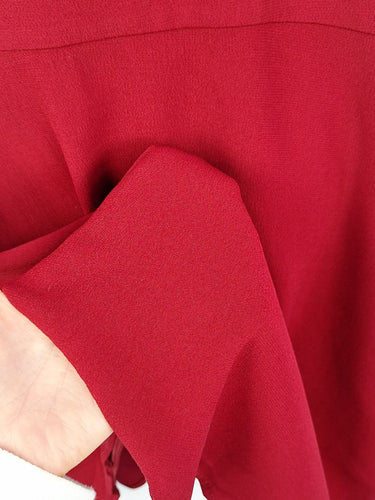 Second-Hand - Cue Ruby Red Neck Tie Mini Dress Size 8 - SwapUp