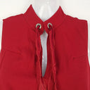 Second-Hand - Cue Ruby Red Neck Tie Mini Dress Size 8 - SwapUp
