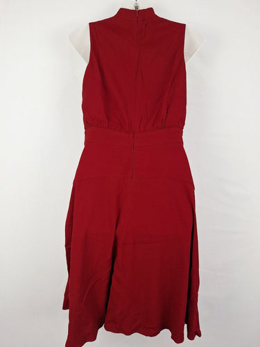 strapless open back dress Second-Hand Cue Ruby Red Neck Tie Mini Dress Size 8 – SwapUp