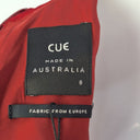 Second-Hand - Cue Ruby Red Neck Tie Mini Dress Size 8 - SwapUp
