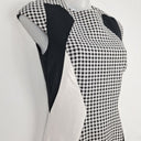 Second-Hand - Karen Millen Gingham Panelled Work Midi Dress Size 8 - SwapUp