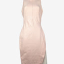 Second-Hand - Cue Pink Gingham Pleat Detail Midi Dress Size 6 - SwapUp