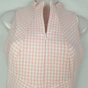 Second-Hand - Cue Pink Gingham Pleat Detail Midi Dress Size 6 - SwapUp