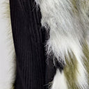 Second-Hand - Seed Green Spotted Faux Fur Vest Size 8 - SwapUp