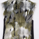 Second-Hand - Seed Green Spotted Faux Fur Vest Size 8 - SwapUp