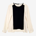 Second-Hand - Veronika Maine Cream Panelled Blouse Size 6 - SwapUp