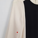 Second-Hand - Veronika Maine Cream Panelled Blouse Size 6 - SwapUp
