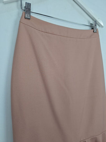 Second-Hand - Farage Salmon Trumpet Midi Skirt Size 8 - SwapUp