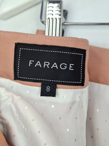 Second-Hand - Farage Salmon Trumpet Midi Skirt Size 8 - SwapUp