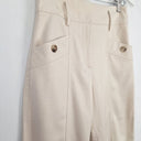 Second-Hand - Reiss Cream Relaxed Panelled Pants Size 6 - SwapUp