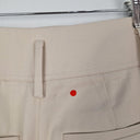 Second-Hand - Reiss Cream Relaxed Panelled Pants Size 6 - SwapUp