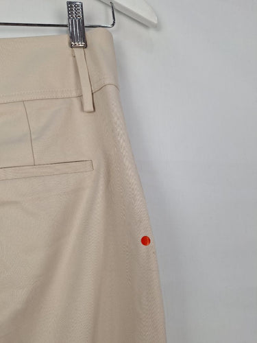 Second-Hand - Reiss Cream Relaxed Panelled Pants Size 6 - SwapUp