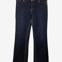 Second-Hand - Bettina Liano Dark Denim Contrast Stitch Jeans Size 14 - SwapUp