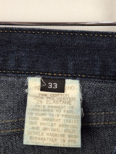 Second-Hand - Bettina Liano Dark Denim Contrast Stitch Jeans Size 14 - SwapUp