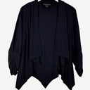 Second-Hand - Frank Lyman Navy Pixie Hem Flowy Jacket Size 6 - SwapUp
