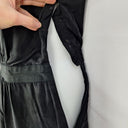 Second-Hand - Satch Gathered Neckline Mini Black Dress Size 10 - SwapUp