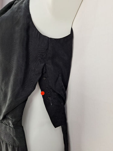 Second-Hand - Satch Gathered Neckline Mini Black Dress Size 10 - SwapUp
