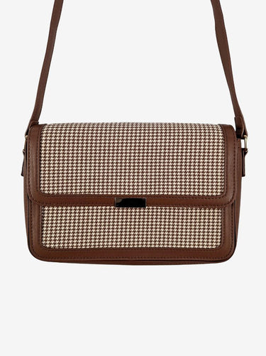 Seed Chocolate Hounds Tooth Crossbody Bag