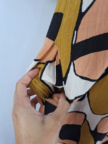 Second-Hand - Olga De Polga Earthy Organic Shapes Midi Dress Size S - SwapUp