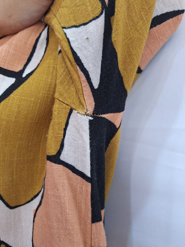 Second-Hand - Olga De Polga Earthy Organic Shapes Midi Dress Size S - SwapUp