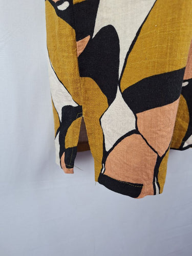 Second-Hand - Olga De Polga Earthy Organic Shapes Midi Dress Size S - SwapUp