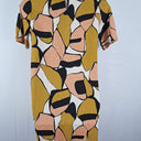 Second-Hand - Olga De Polga Earthy Organic Shapes Midi Dress Size S - SwapUp