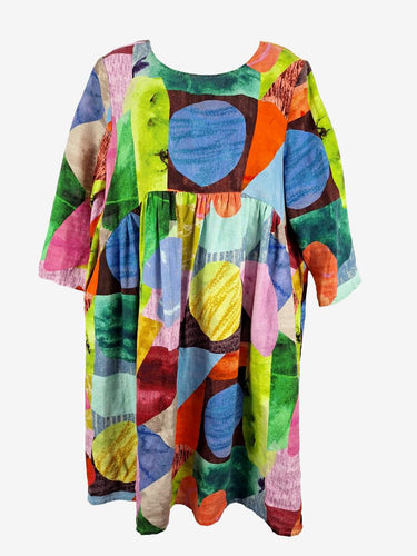 Gorman Colour Block Flowy Midi Dress Size 10