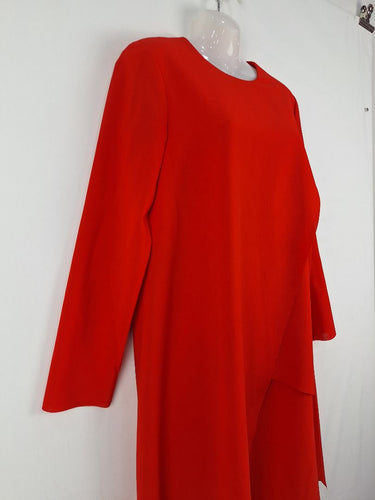 Second-Hand - COS Watermelon Layered Midi Dress Size 10 - SwapUp