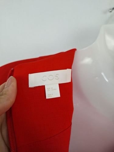 Second-Hand - COS Watermelon Layered Midi Dress Size 10 - SwapUp