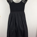 Second-Hand - Nougat London Crochet Floral Bust Pleat Midi Dress Size 12 - SwapUp