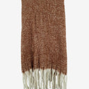 Second-Hand - Assorted Brands Oversized Cinnamon Fringe Scarf One Size - SwapUp