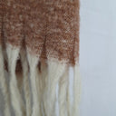 Second-Hand - Assorted Brands Oversized Cinnamon Fringe Scarf One Size - SwapUp