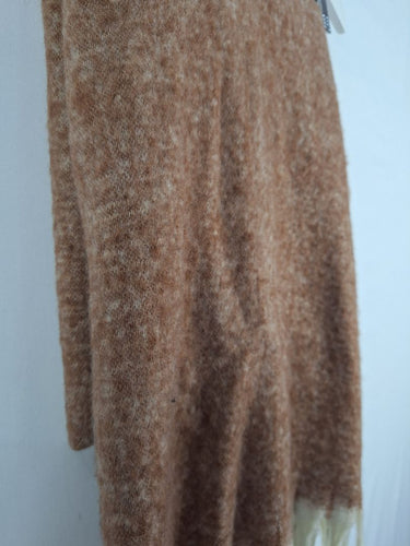Second-Hand - Assorted Brands Oversized Cinnamon Fringe Scarf One Size - SwapUp