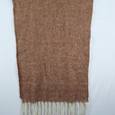 Second-Hand - Assorted Brands Oversized Cinnamon Fringe Scarf One Size - SwapUp