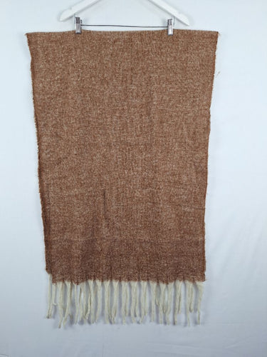 Second-Hand - Assorted Brands Oversized Cinnamon Fringe Scarf One Size - SwapUp