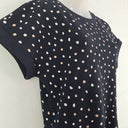 Second-Hand - French Connection Pink and White Spot Mini Dress Size 8 - SwapUp