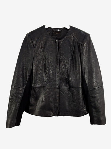 David Lawrence Fitted Leather Jacket Size 12
