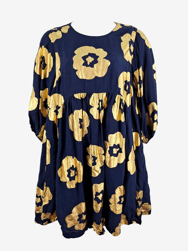 Gorman Gold Poppies Shift Dress Size 14