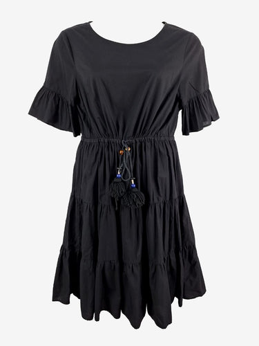 Gorman Tiered Drawstring Midi Dress Size 12