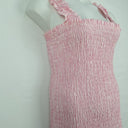 Second-Hand - LJC Designs Shirred Striped Linen Dress One Size - SwapUp
