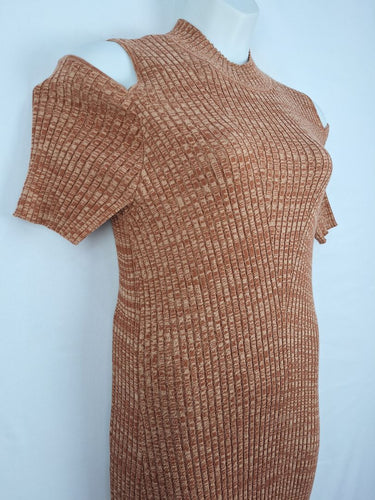 Second-Hand - Rowie Comfy Knitted Ribbed Maxi Dress Size L - SwapUp