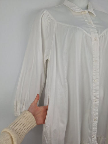 Second-Hand - Rowie Maxi Tiered Button Down Dress Size M - SwapUp
