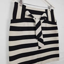 Second-Hand - Karen Millen Striped Tied Waist Office Skirt Size 14 - SwapUp